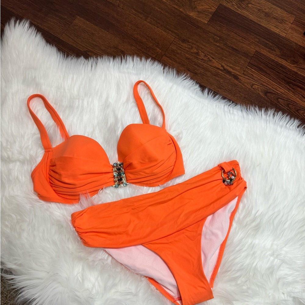 Ciao bella Vibrant Orange Bikini Set